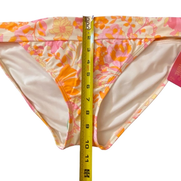 Juniors NWT Ninety-Nine Degrees Retro Bot Banded Hipster Swim Bottom Bikini XXL - Picture 7 of 7